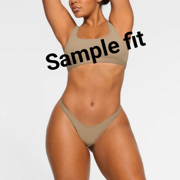 SKIMS Signature Swim Cheeky Tanga Bottoms Womens L Large - Picture 3 of 4